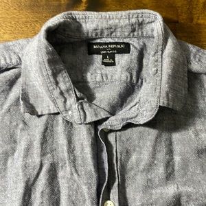 BR Linen Slim Fit Shirt- size L